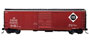 Branchline Trains Blueprint Series Blueprint Series 50' AAR Single Door Box Car w/8' Door & Riveted Sides – Erie (3 Pack)
