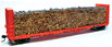 Chooch Enterprises Pulpwood Load (For Walthers Canadian 50' Bulkhead Flatcar)