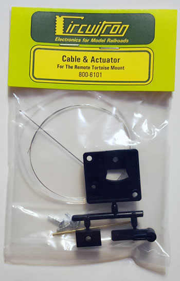 Circuitron, Inc. Cable & Actuator For The Remote Tortoise Mount (For Crossovers & Double Slip Switches)