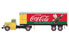 Classic Metal Works Mini Metals® White WC22 Tractor with 32' Aerovan Trailer - Coca-Cola