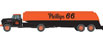 Classic Metal Works Mini Metals® 1957 Chevrolet Tractor with Tank Trailer - Phillips 66