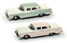 Classic Metal Works Mini Metals 1959 Ford Fairlane 4-Door (2-Pack) (Bermuda Sand, White & Sagebrush Green, White) (N Scale)