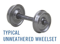 Unweathered wheelset