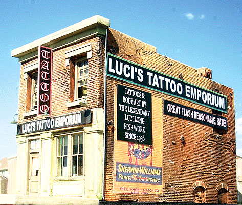 Downtown Deco Luci's Tattoo Emporium (O Scale)