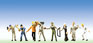 Faller Gmbh Construction Workers (Pack of 8) (N Scale)