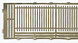 Gold Medal Models Spike Tipped Wrought Iron Fence - 300 Scale Feet (N Scale)