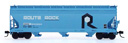 InterMountain Railway Company ACF 4650 Cubic Ft. 3-Bay Hopper - CNW (Rock) #800284