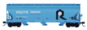 InterMountain Railway Company ACF 4650 Cubic Ft. 3-Bay Hopper - Route Rock #800054