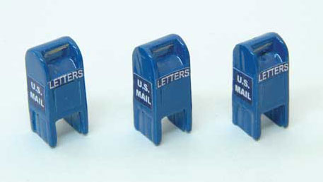 JL Innovative Design Post-1955 Custom U.S. Street Mailbox -  Blue (Pack of 3)