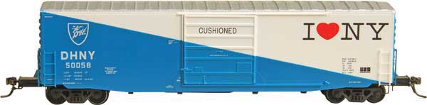 Kadee Quality Products PS-1 50' Boxcar w/9' Youngstown Door - Delaware & Hudson DHNY 50058 ('I Love New York' Scheme)