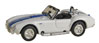 Model Power Minis 1965 Shelby Cobra (White w/Blue Stripes)