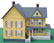 Model Power Grandma's House w/Figure (Built Up)