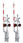 NJ International Crossing Gate Signals - Crossbuck w/'A' Type Gate And 2 Working LEDs (One Side Only)
