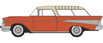 Oxford Diecast 1957 Chevrolet Nomad 2-Door Station Wagon (Adobe Beige, Sierra Gold)