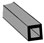 Plastruct Inc. ST-8 ABS Square Tubing - 1/4 x 1/4 x 15in. (Pack of 5)