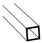 Plastruct Inc. STFS-12 Styrene Square Tubing - 3/8 x 3/8 x 15in. (Pack of 4)