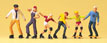 Preiser Kg Rollerskaters & Skateboarders