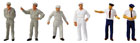 Preiser Kg Gas Station Attendants (Pack of 6)