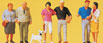 Preiser Kg Standing Couples w/Dog (Pack of 6)