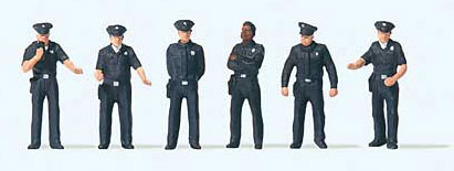 Preiser Kg US City Police (Pack of 6)