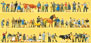 Preiser Kg Working People 'Super Set' - Farm Set w/Animals & Accessories (Pack of 60)