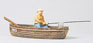 Preiser Kg Individual Figure - Recreation - Angler In A Boat
