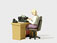 Preiser Kg Secretary At Her Desk