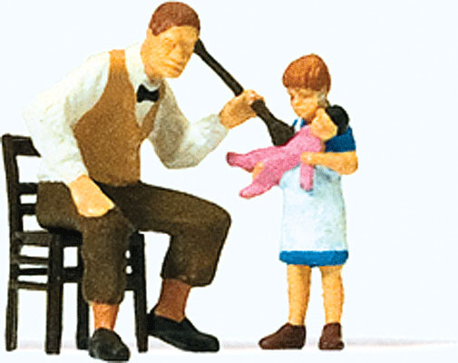 Preiser Kg Puppet Doctor (Man, Little Girl & Puppet/Doll)