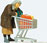Preiser Kg Homeless Woman w/Shopping Cart