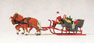 Preiser Kg Horse Drawn Sleigh With Santa and Gifts