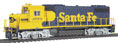 PROTO 2000 Diesel EMD GP38-2 w/88in Nose - Santa Fe #3570