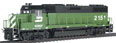 PROTO 2000 Diesel EMD GP38-2 w/88in Hood - Burlington Northern #2151