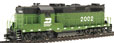 PROTO 2000 EMD GP20 High Hood w/Sound & DCC Burlington Northern #2002 (Green, Black)