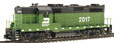 PROTO 2000 EMD GP20 High Hood - Burlington Northern #2017 (Green, Black)
