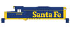 PROTO 2000 EMD GP20 Low Hood (Phase Ib) w/Sound & DCC – Santa Fe No. 1132