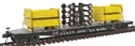 PROTO 2000 AAR 53½' Flat Car w/w/Wagon Boxes & Frames Load - Denver & Rio Grande Western D&RGW 22032