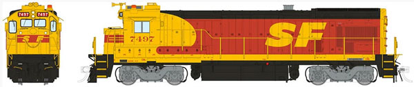 Rapido Trains, Inc. GE B36-7 (LokSound and DCC)- Santa Fe No. 7497 (SPSF Merger Scheme)