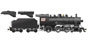 Rapido Trains, Inc. Class D10g-k 4-6-0 with High Headlight (LokSound and DCC) - Painted, Unlettered