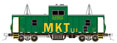 Rapido Trains, Inc. Transcona Yard Wide Vision Caboose – Missouri-Kansas-Texas #100