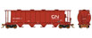 Rapido Trains, Inc. 3800 Cu. Ft. Cylindrical Covered Hopper 6-Pack - Canadian National Set #5 CN 369870, 369924, 371600, 371626, 372357, 369825