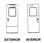 Red Cap Line 060 Series Passenger Car Doors (Latch Lock w/Twist Or Push/Pull Hardware) (Pack of 2)