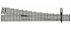 Shinohara Code 70 Nickel Silver Turnout - #6 Right Hand 