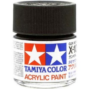 Tamiya Military Acrylic Colors - X-10 Gun Metal (¾ oz Bottle)