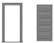 Tichy Train Group 5-Panel Door w/Separate Frame (Pack of 3)
