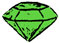 Utah Pacific Models RR Product Jewels (No Backing) (Pack of 12) - Green