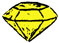 Utah Pacific Models RR Product Jewels (No Backing) (Pack of 12) - Yellow