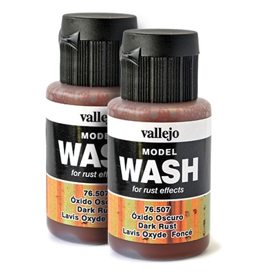 Vallejo Model Wash, Dark Rust, 1.18 fl. oz Bottle (35 ml)