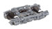 WalthersProto GSC 11' Six-Wheel Trucks - Pullman-Standard Super Dome, Silver (1 Pair)