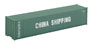 Walthers Cornerstone 40' Rib Side Container – China Shipping

