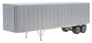 Walthers Cornerstone Flexi-Van 40' Trailer - Undecorated (End Door Version)